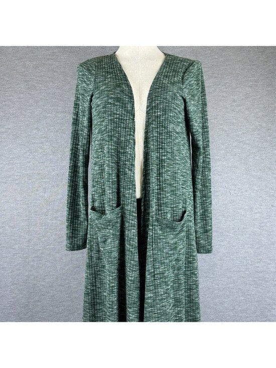 LuLaRoe Sweaters - LuLaRoe Cardigan Sweater Duster Womens Size Small Heather Green Open Front Long